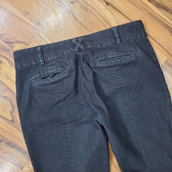 THE ESSENTIAL SLIM by Anthropologie Pants Womens 4 Black Denim Stretch Tapered - Picture 6 of 8
